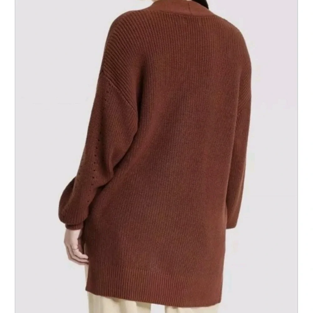 Universal Thread Open-Front Cardigan Sweater size L - Brown/Pockets - NEW
